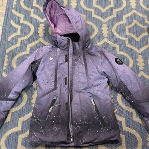 Obermeyer Kids Purple Starry Puffer Jacket